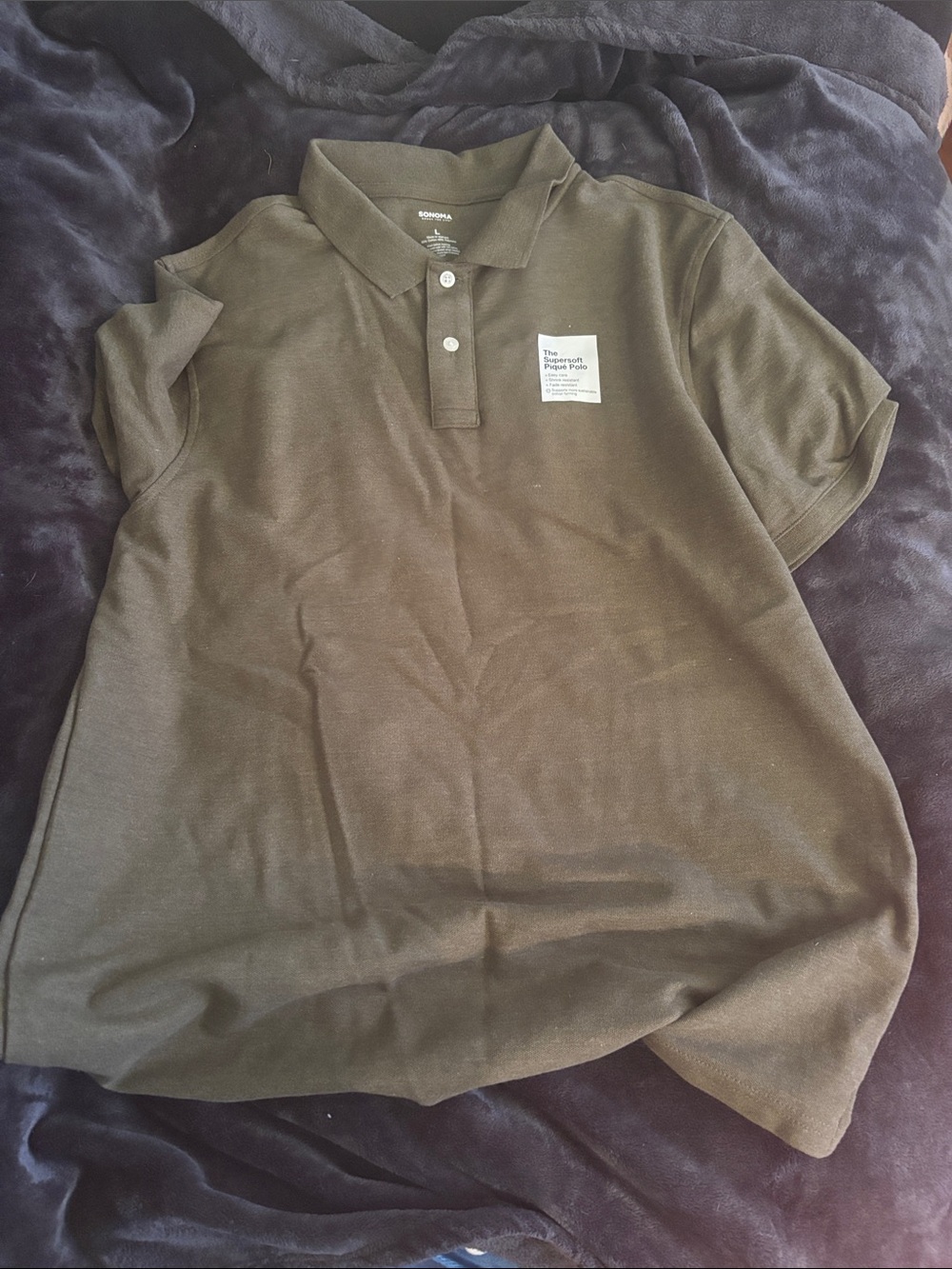Men's Olive Green Polo Shirt -  Sonoma